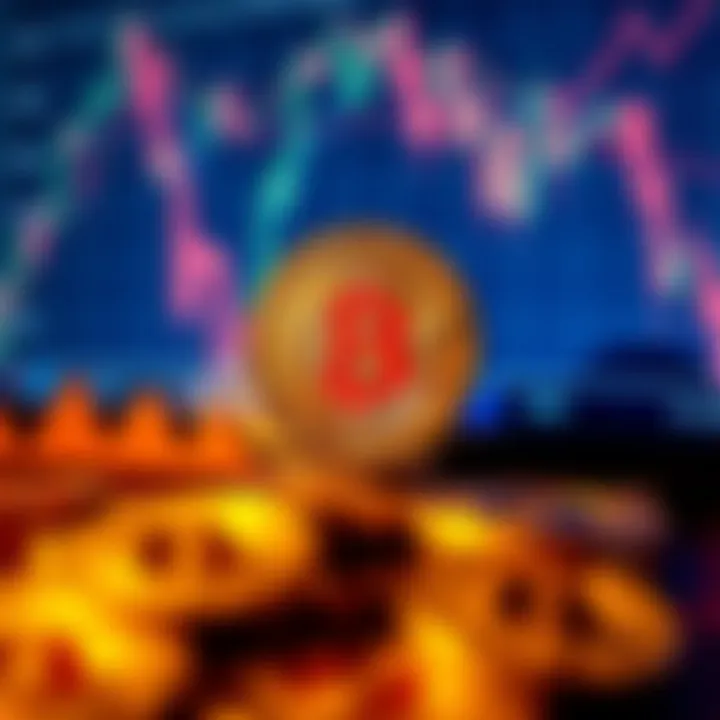 Graph illustrating bitcoin market trends