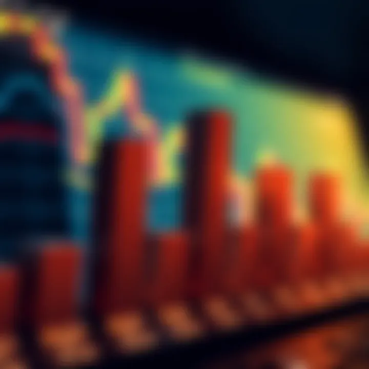 Bar Chart in Cryptocurrency Analysis Conceptual representation of a bar chart in cryptocurrency analysis