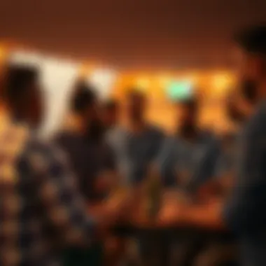 An artistic visualization of the Bored Ape Yacht Club community gathering