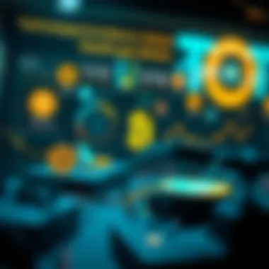 Technological Innovations in Altcoins An infographic illustrating the technological advancements in select altcoins