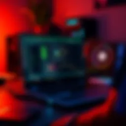 Laptop mining setup with cryptocurrency software