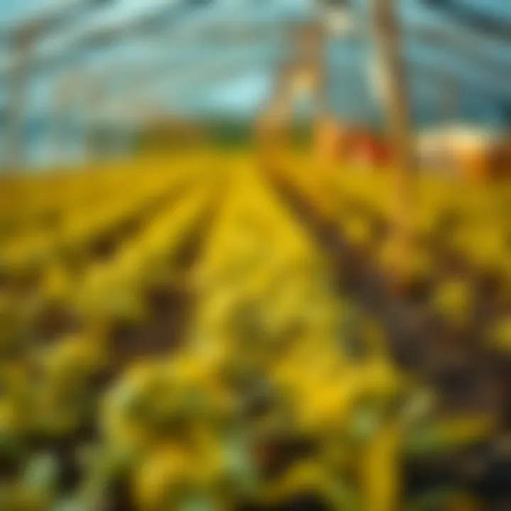 Conceptual representation of yield farming in cryptocurrency