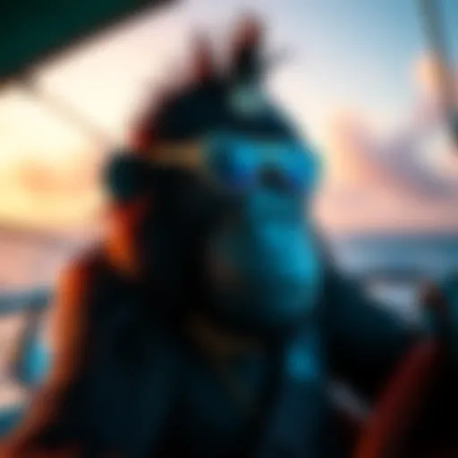 A vibrant depiction of a Bored Ape NFT showcasing unique attributes