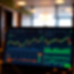 A sophisticated interface of a cryptocurrency trading platform showcasing various features