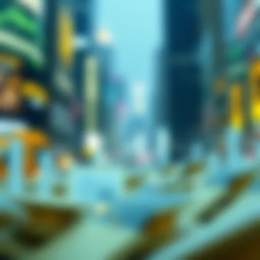 A digital representation of cryptocurrency trends
