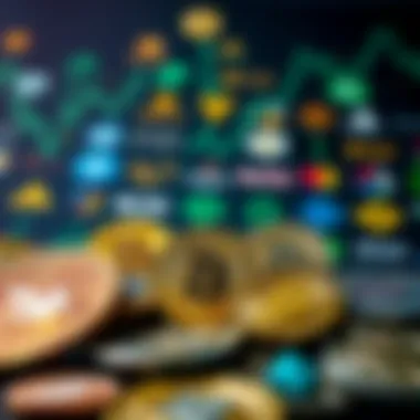 Graphic of popular cryptocurrency logos