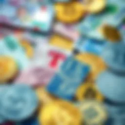 Visual representation of various fiat currencies