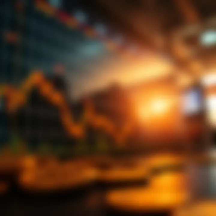 Illustration of cryptocurrency market volatility