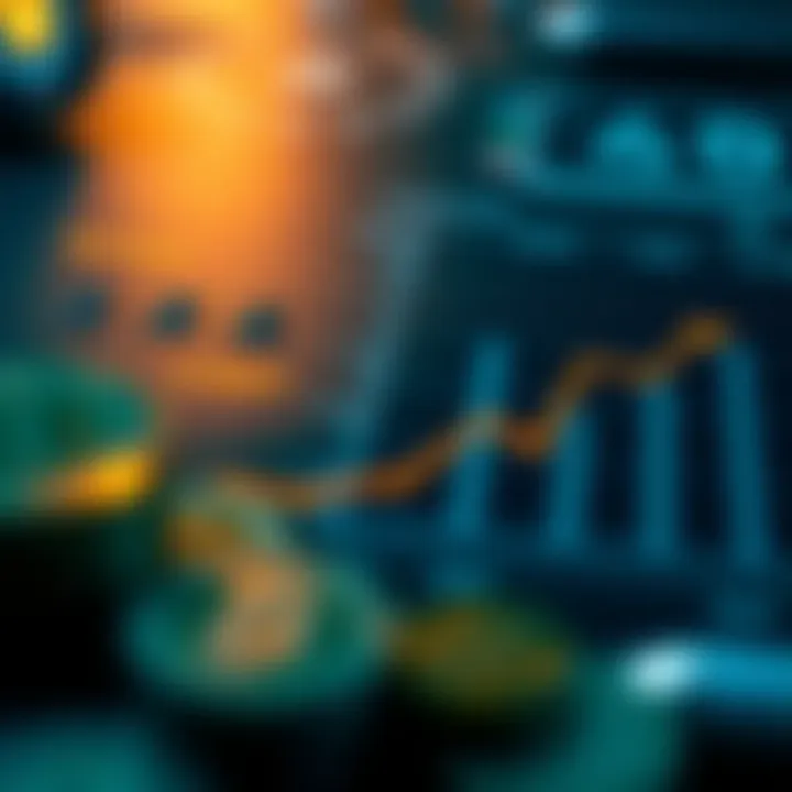 Infographic on investment potential of leading cryptocurrencies