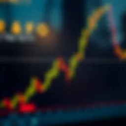 Illustration of a bullish candlestick pattern with upward movement