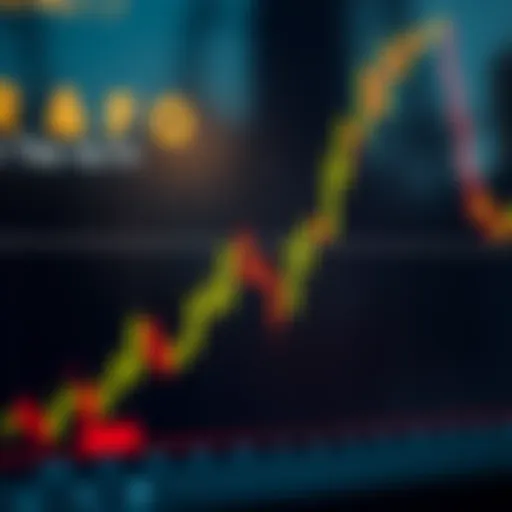 Illustration of a bullish candlestick pattern with upward movement