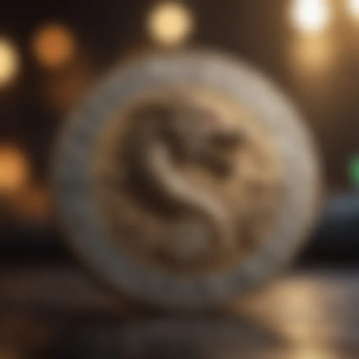 An artistic representation of Dragon Coin symbolizing its connection to gaming.