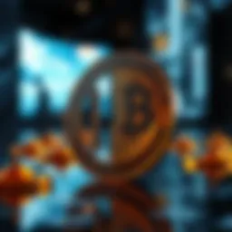 A futuristic digital currency concept