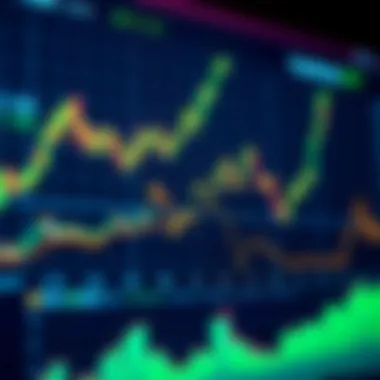 Graph illustrating cryptocurrency market trends