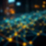 Blockchain Network and IO Domain Significance A captivating blockchain network representing IO domain usage in cryptocurrency