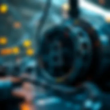 Illustration showcasing the security features of chain mining