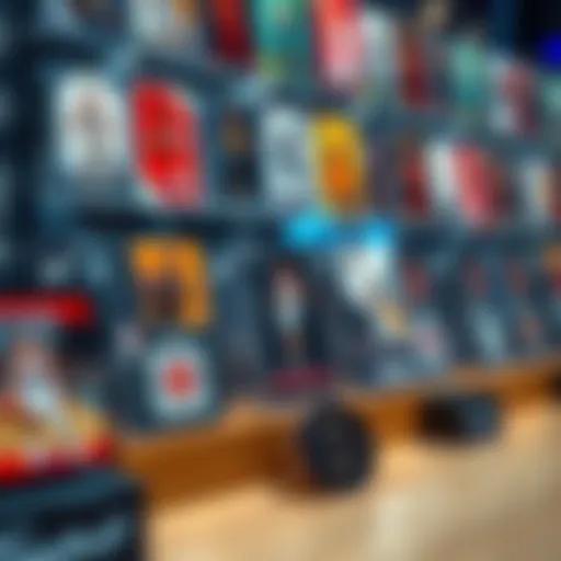 Digital basketball card display showcasing various designs
