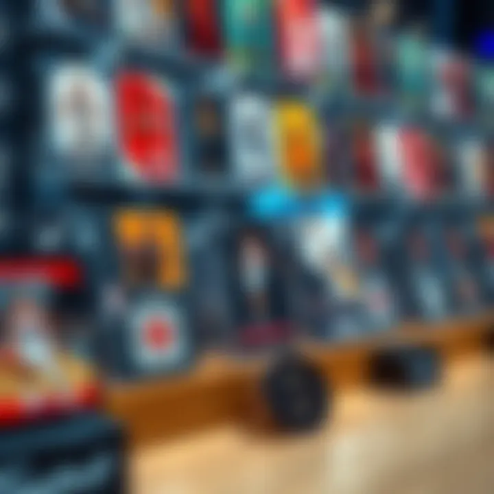 Digital basketball card display showcasing various designs