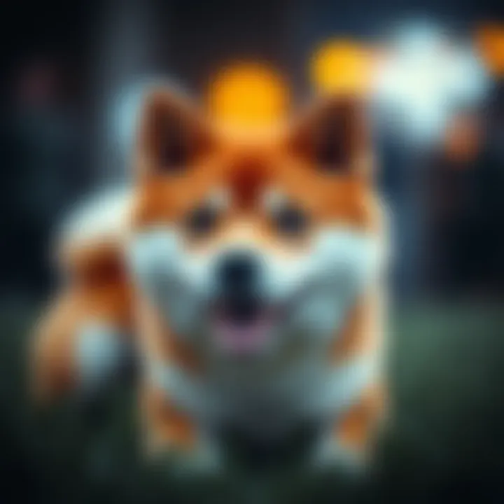 Visual representation of Shiba Inu cryptocurrency symbol