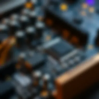 Key Components of an FPGA Card Close-up of FPGA card architecture highlighting key components