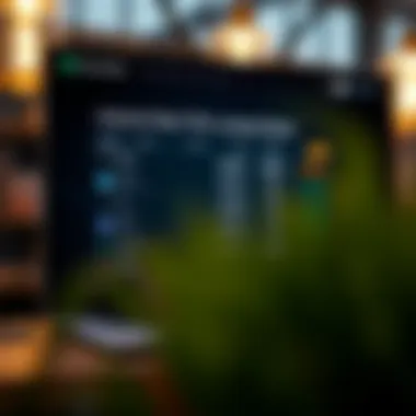 Visual representation of a lending platform interface showcasing interest rate options