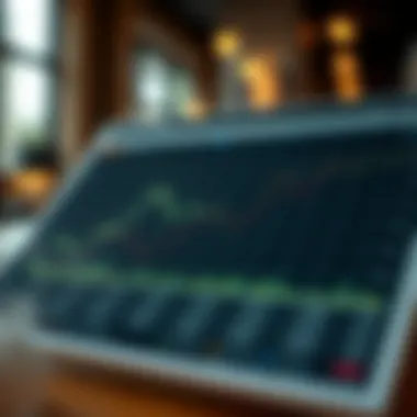 Graph depicting financial projections within the hospitality sector