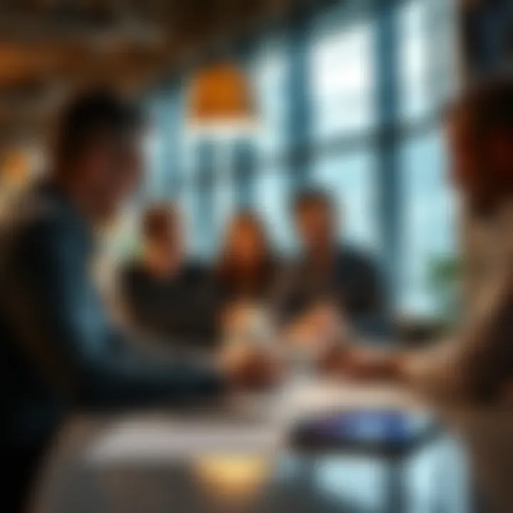 Team collaboration session focusing on budget strategies