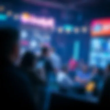 Abstract representation of community engagement in NFTs