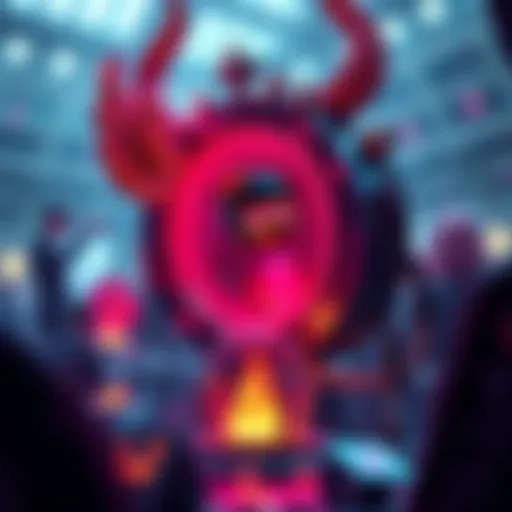 Vibrant digital art representing an NFT project