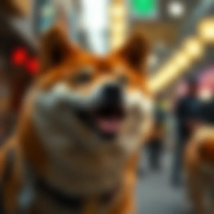 A captivating visualization of the Shiba Inu cryptocurrency market trends