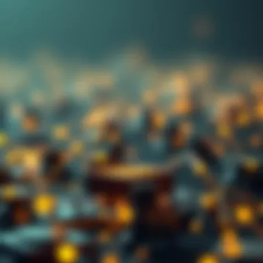 Illustration of blockchain technology supporting DAOs