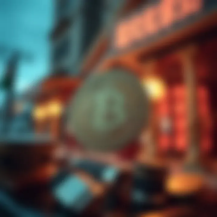 Visualizing the impact of digital currency on traditional banking systems.