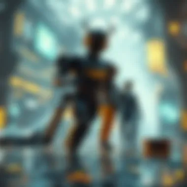 Future of Digital Economy with NFTs A futuristic depiction of the digital economy shaped by NFT innovations