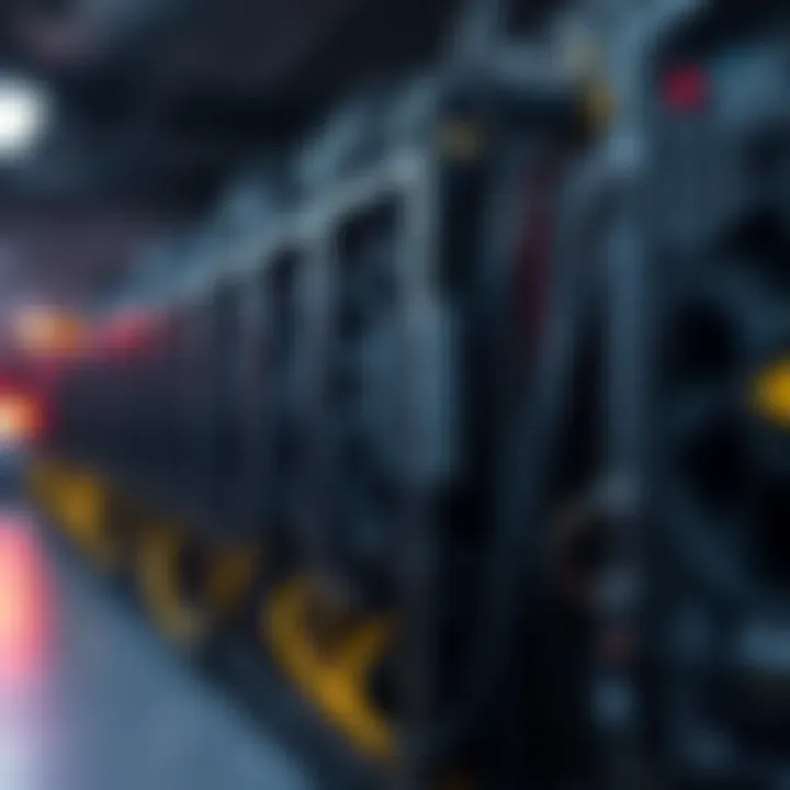 A graphical representation of cost savings associated with used mining equipment.