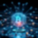 Conceptual representation of blockchain technology