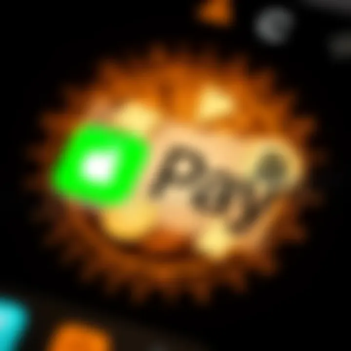 Illustration of Apple Pay logo with cryptocurrency symbols