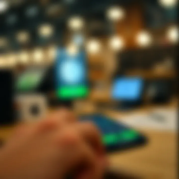 Visual representation of a user interface showing Apple Pay integration