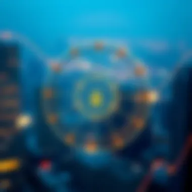 Conceptual graphic showing interoperability in the crypto ecosystem.