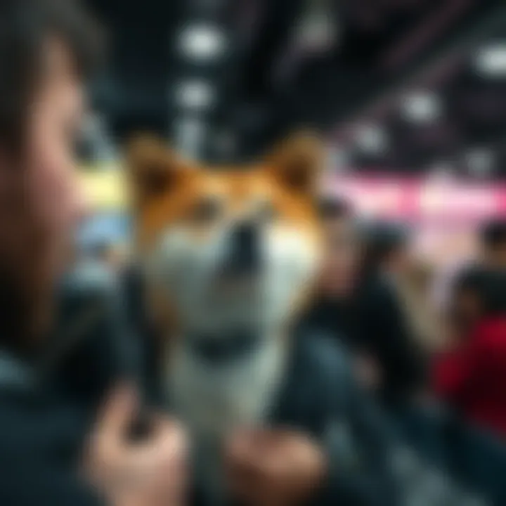 Investors observing cryptocurrency market trends
