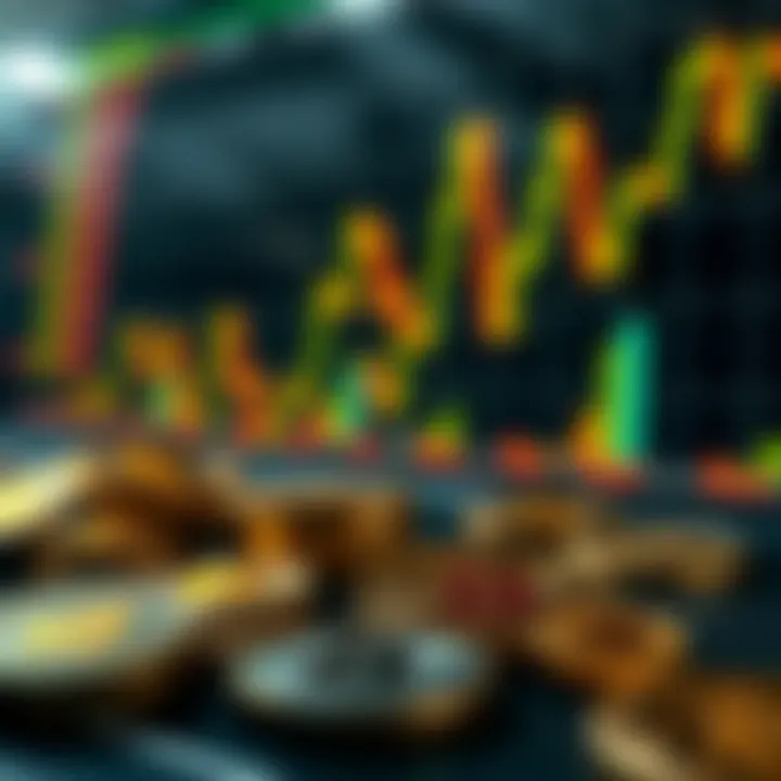 Market Influences on Cryptocurrency Visual representation of market influences on cryptocurrency