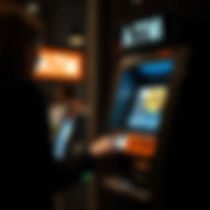 Cryptocurrency ATM usage and interface