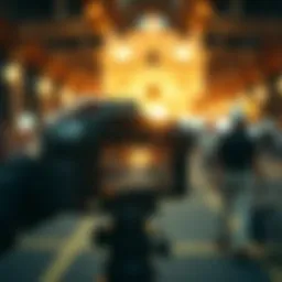 A digital representation of a camera capturing an artistic photograph