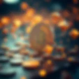 A visual representation of blockchain technology underlying NFTs