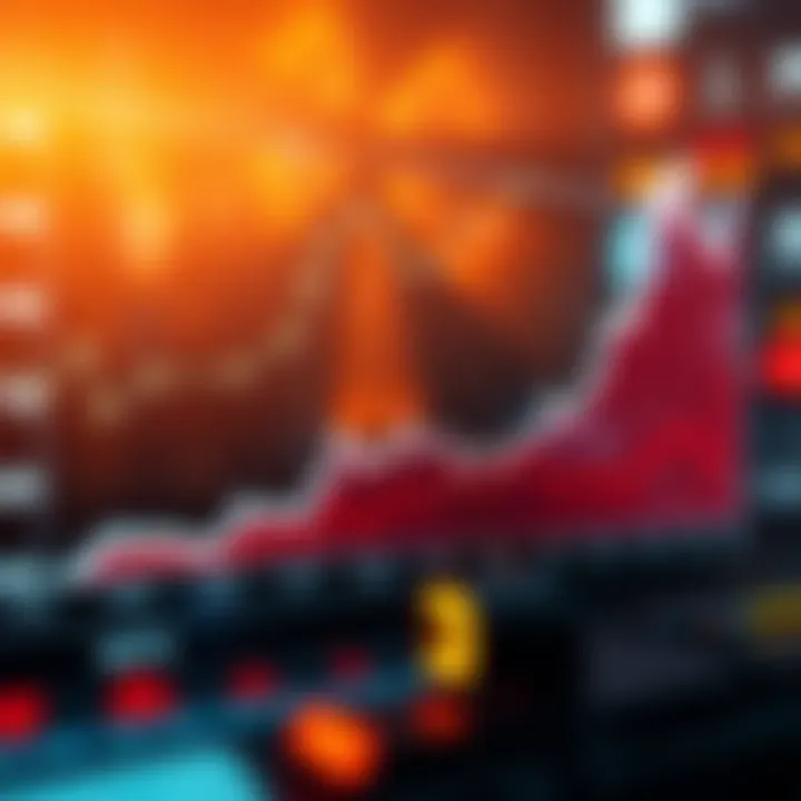 Graph showing the rise of NFT market trends over time