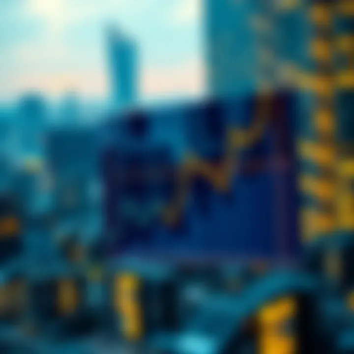 Graph showcasing market trends in cryptocurrency and real estate