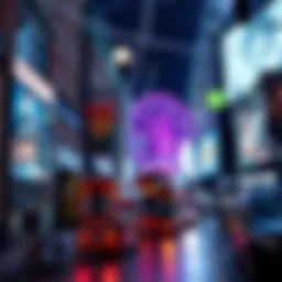 A vibrant digital artwork representing NFTs in London