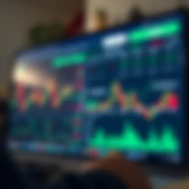 An overview of cryptocurrency exchanges on a computer screen