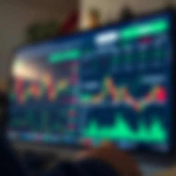 An overview of cryptocurrency exchanges on a computer screen