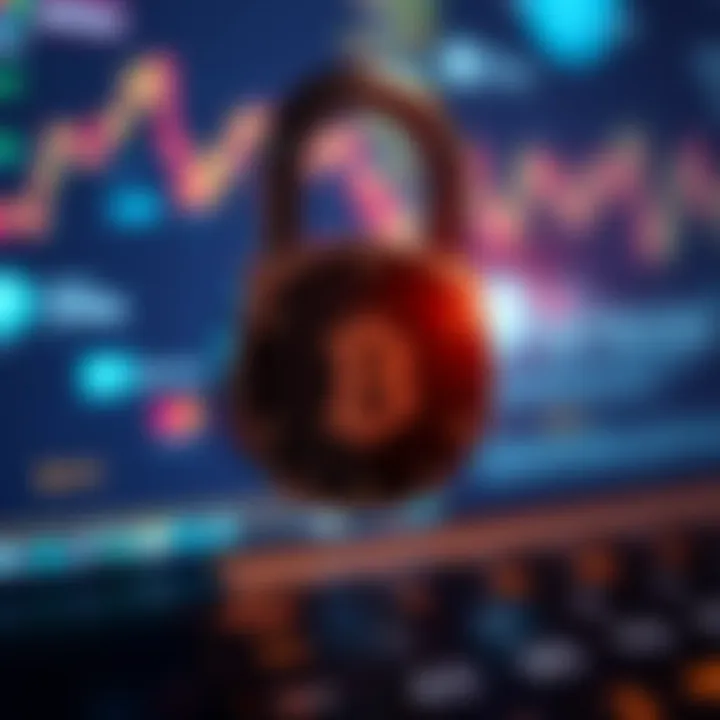 A secure lock symbolizing online transaction security