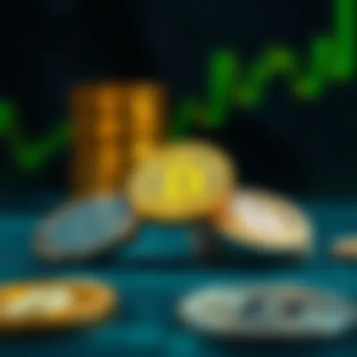 Refinancing Strategies in Cryptocurrency Conceptual visualization of refinancing in cryptocurrency